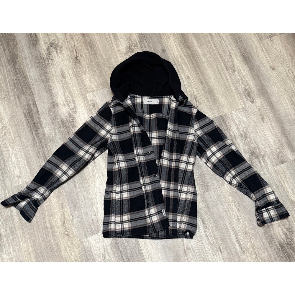 Hollister hooded flannel men's‎ size small